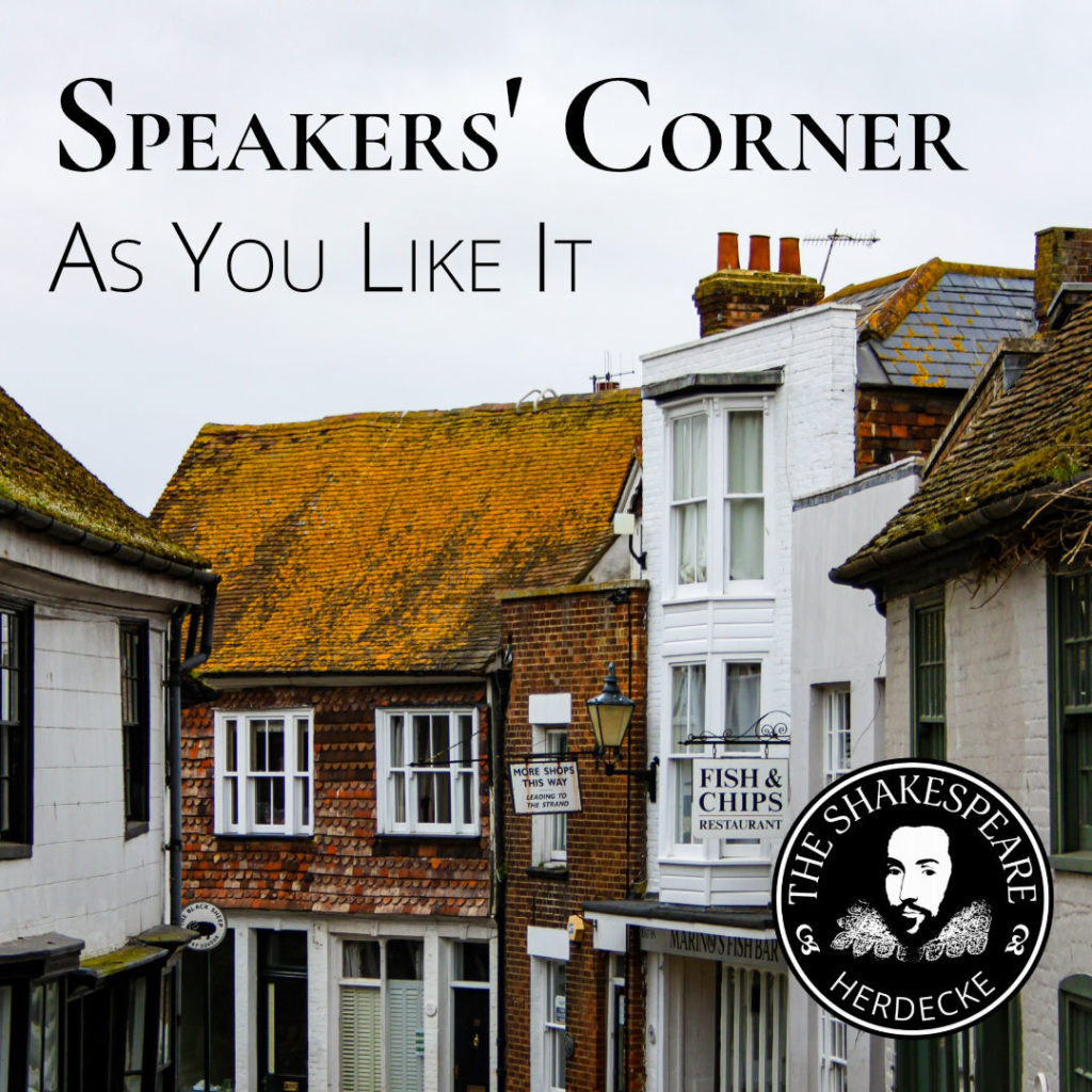 Speakers' Corner As You Like It
