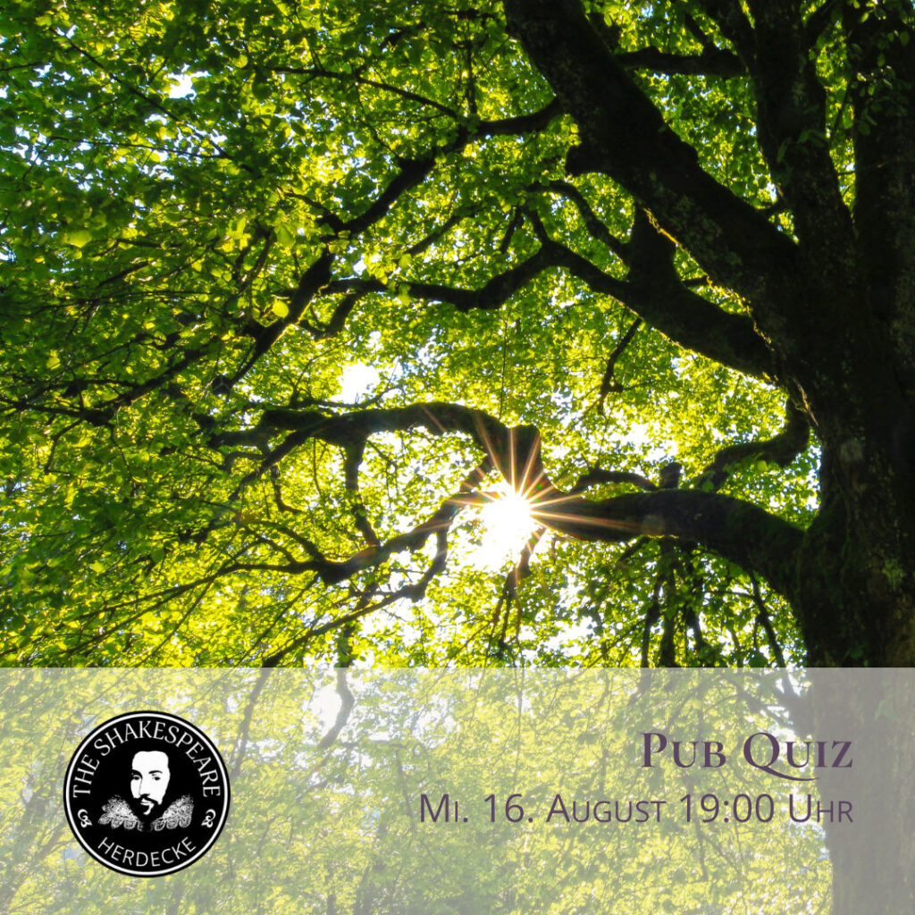Pub Quiz Mi. 16. August 19:00 Uhr