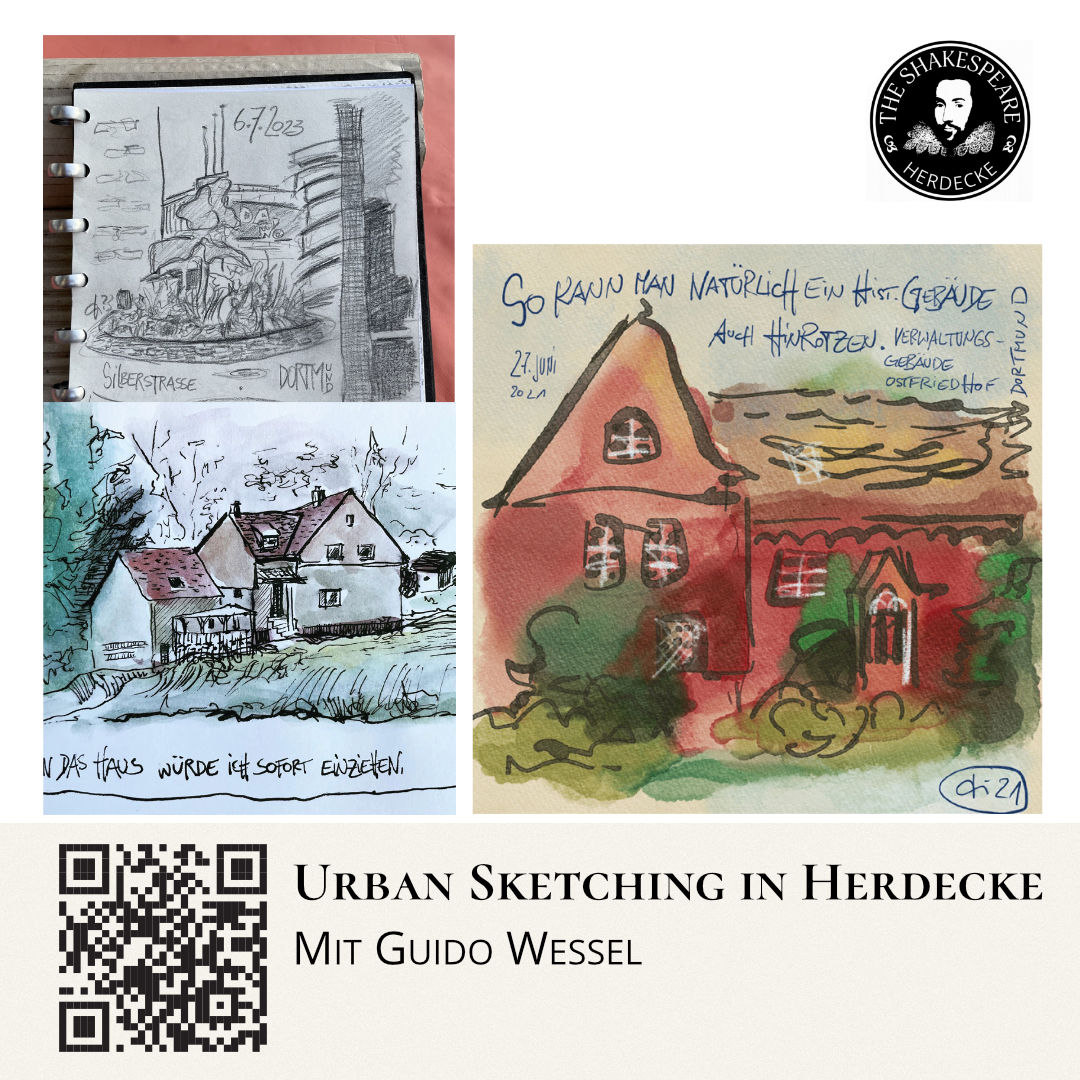 Urban Sketching in Herdecke Mit Guido Wessel