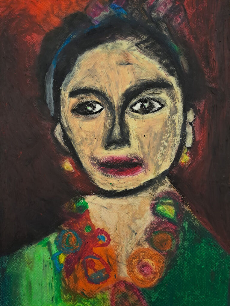 Frieda Kahlo Portrait von Bastian Nowak