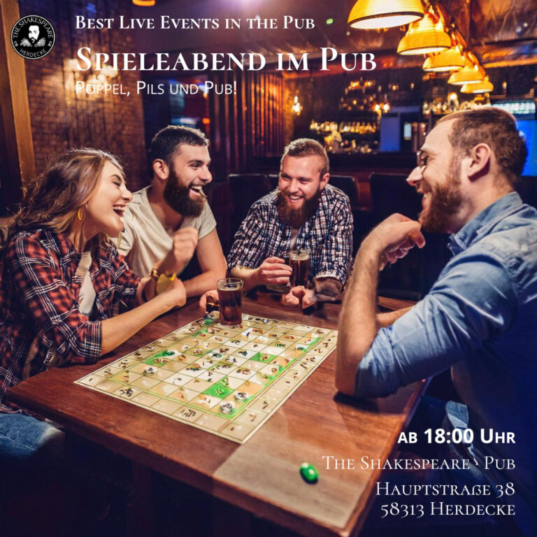 Spieleabend im Pub: Pöppel, Pils und Pub!