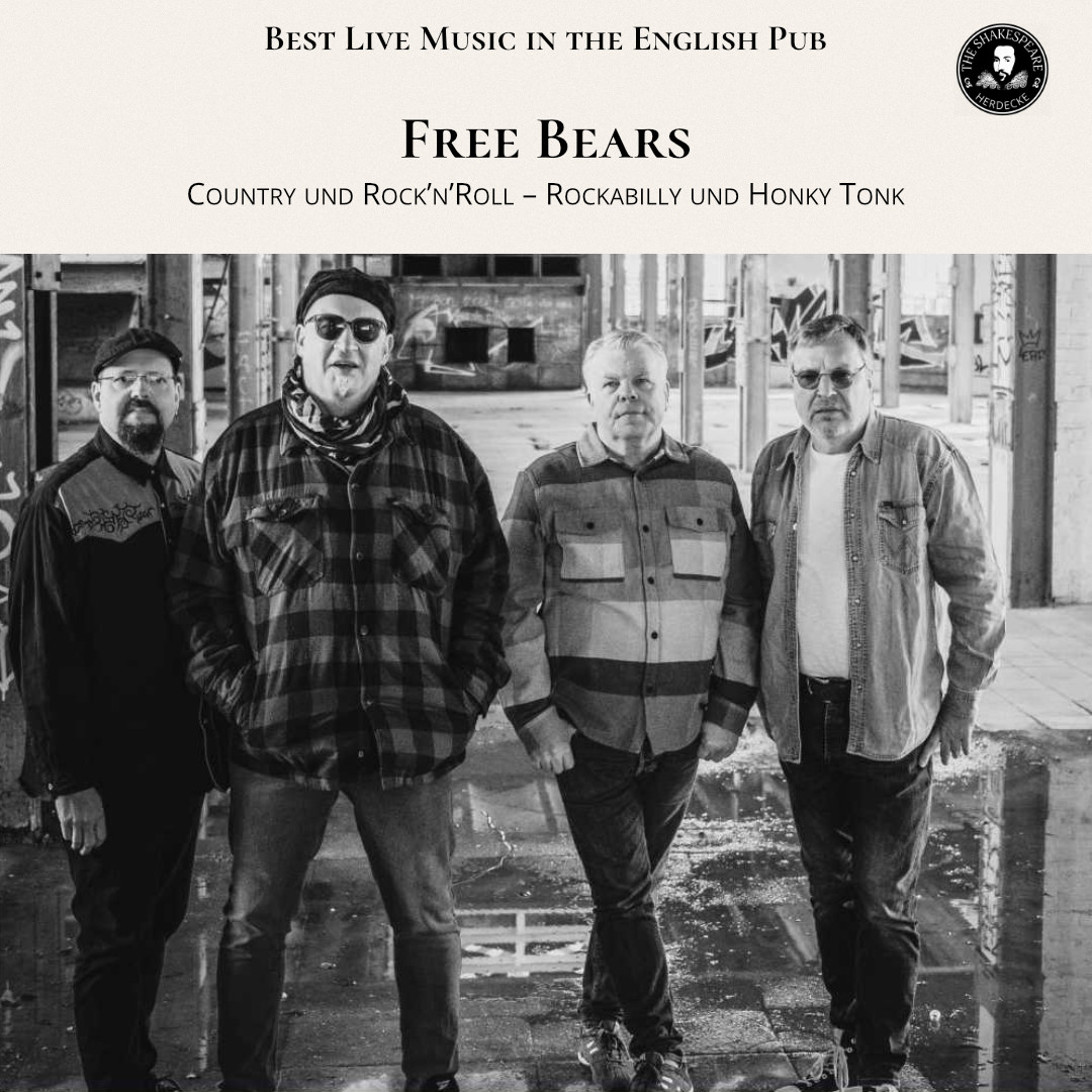 Best Live Music in the English Pub Free Bears Country und Rock’n’Roll – Rockabilly und Honky Tonk