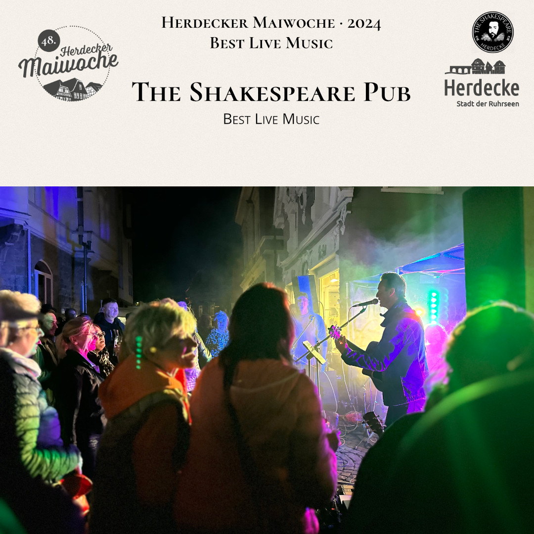 Herdecker Maiwoche · 2024 Best Live Music The Shakespeare Pub Best Live Music