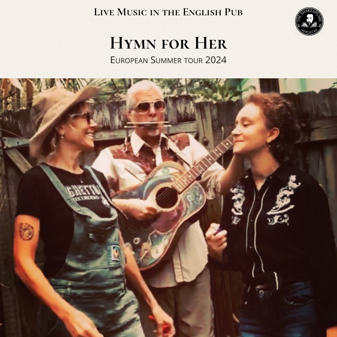 Live Music in the English Pub Hymn for Her European Summer tour 2024