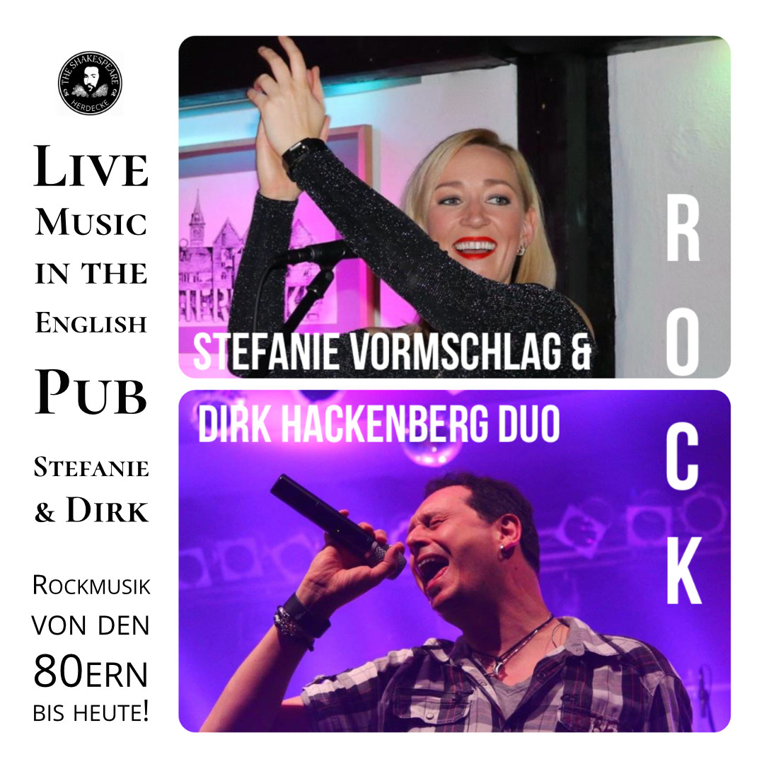 Live Music in the English Pub Stefanie & Dirk - Rockmusik von den 80ern bis heute!