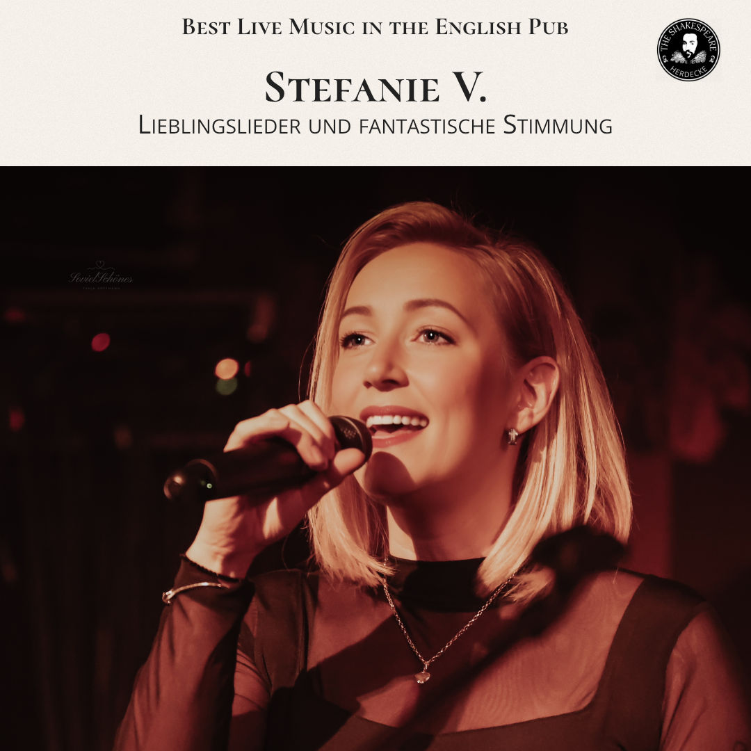 Best Live Music in the English Pub Stefanie V. Lieblingslieder und fantastische Stimmung