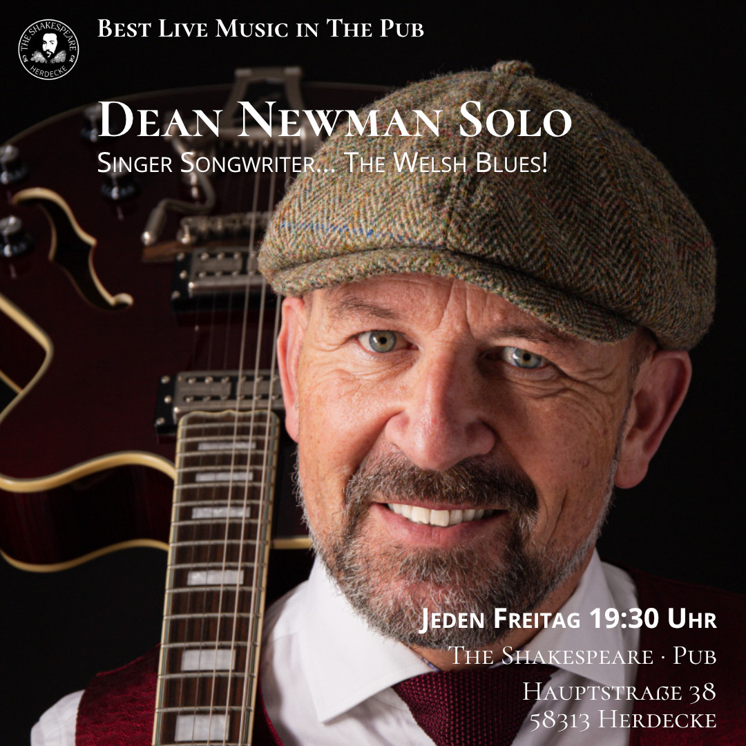 Best Live Music in The Shakespeare Pub - Dean Newman Solo Singer Songwriter… The Welsh Blues!