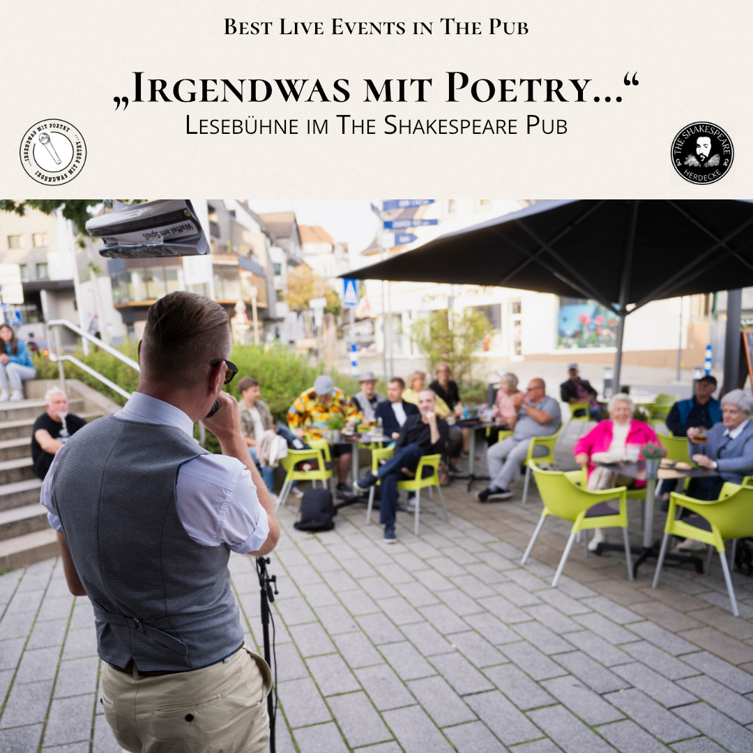 Best Live Events in The Pub „Irgendwas mit Poetry…“ Lesebühne im The Shakespeare Pub