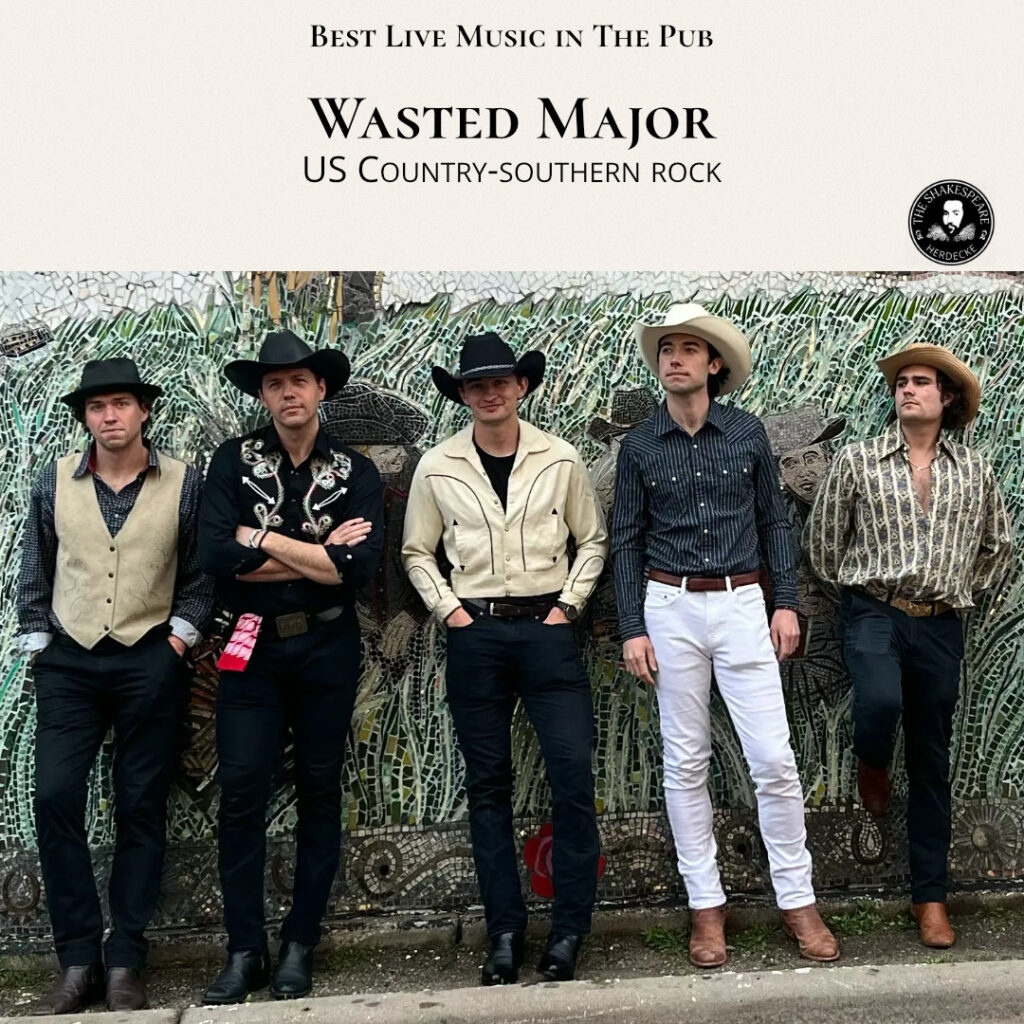 Best Live Music in The Pub Wasted Major US Country-southern rock