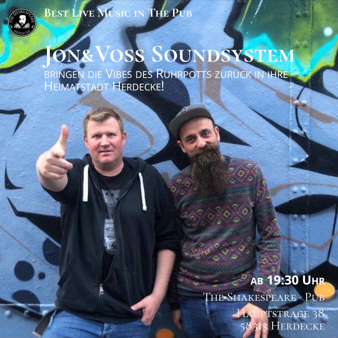 Jon&Voss Soundsystem bringen die Vibes des Ruhrpotts zurück in ihre Heimatstadt Herdecke!