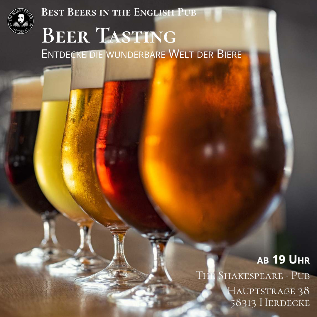 Best Beers in the English Pub Beer Tasting Entdecke die wunderbare Welt der Biere