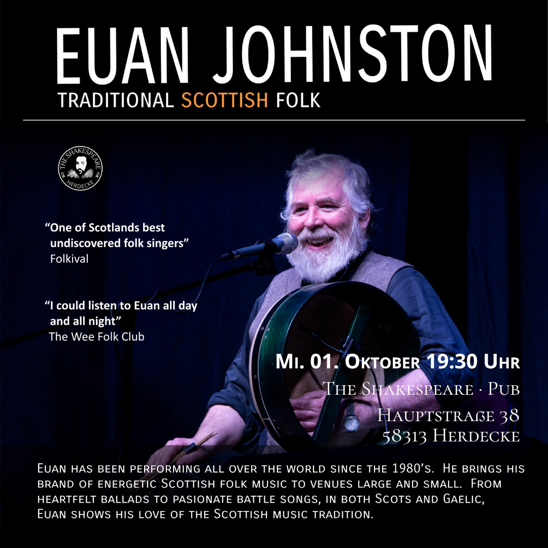 Best Live Music in the Pub Euan Johnston Traditional Scottish Folk