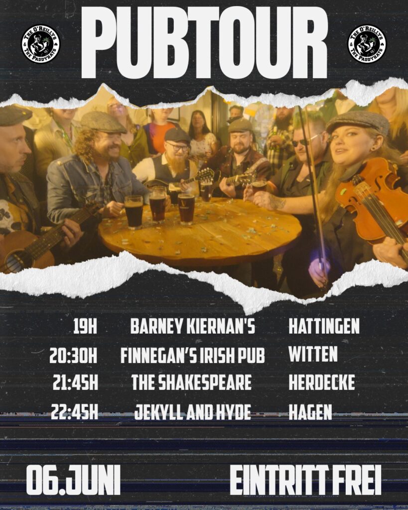 The O'Reillys and the Paddyhats - Live im Shakespeare Herdecke!