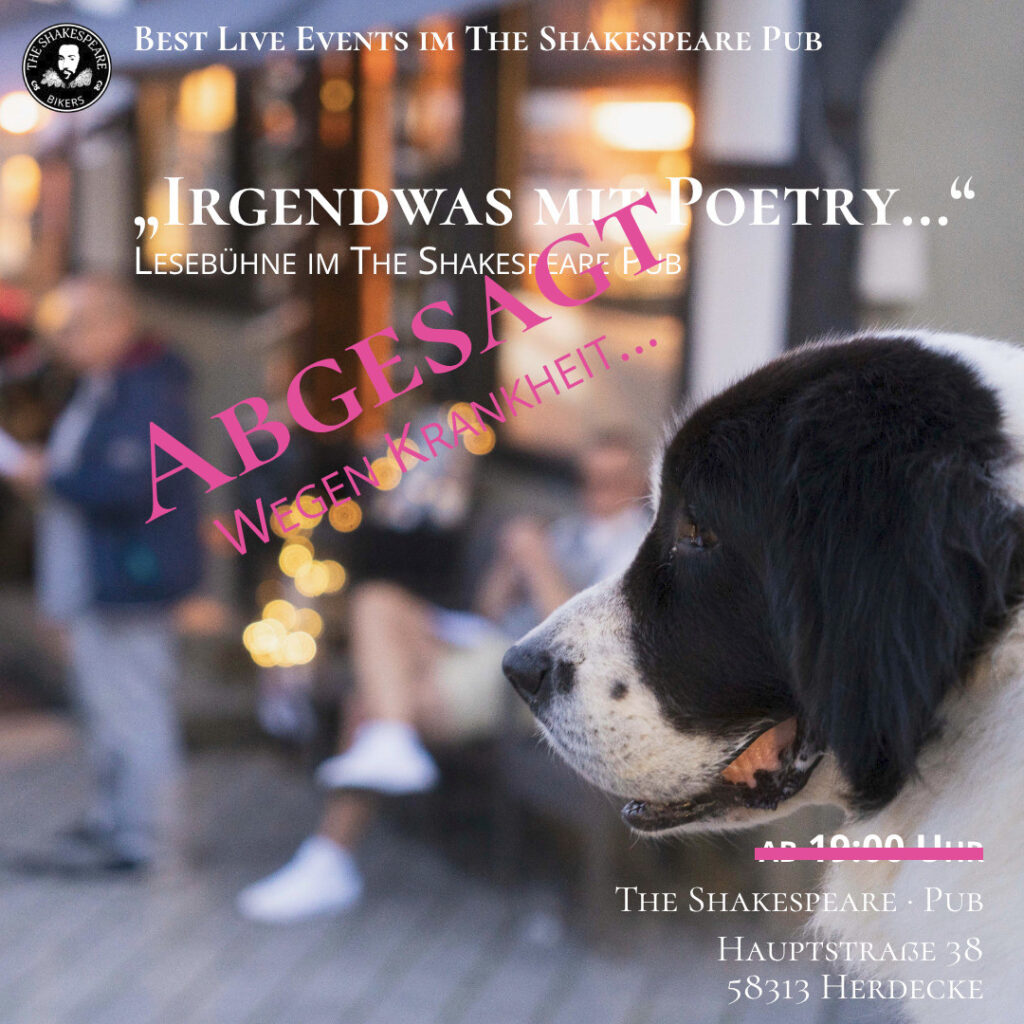 Abgesagt Wegen Krankheit... Best Live Music in The Shakespeare Pub