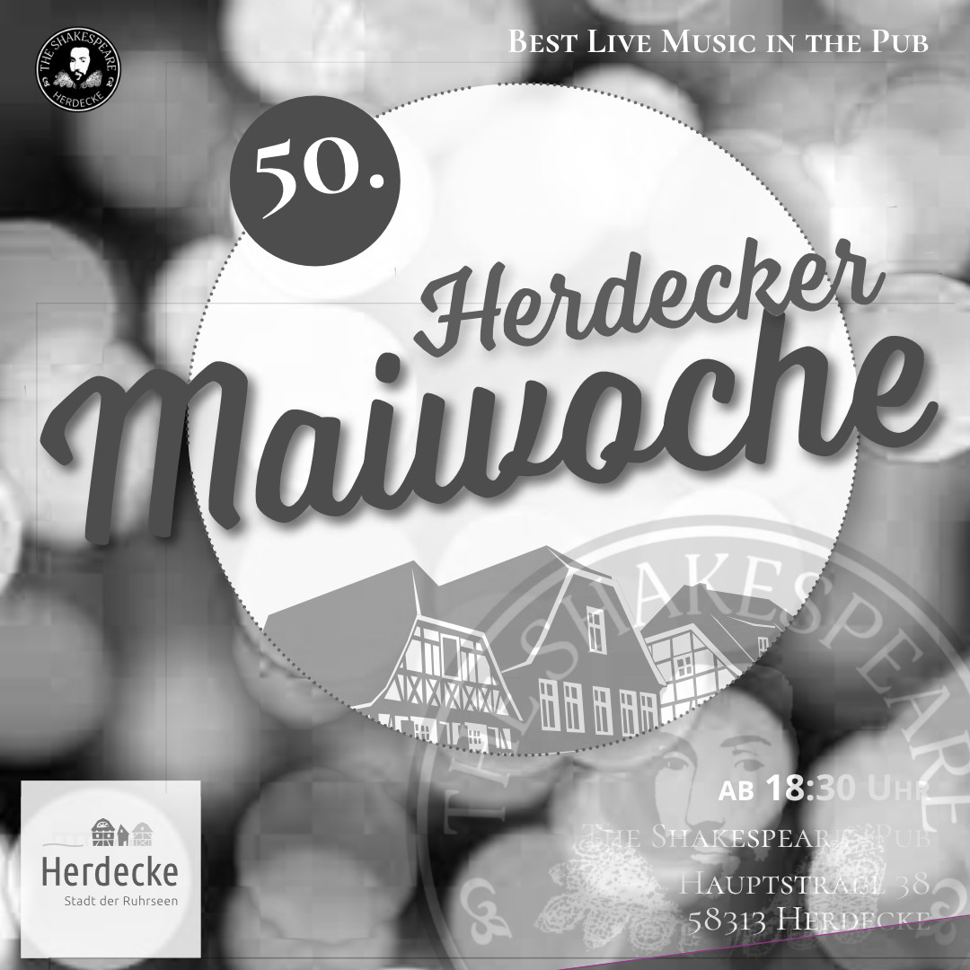 50. Herdecker Maiwoche 2026 🎶 BEST LIVE MUSIC in The Shakespeare Pub
