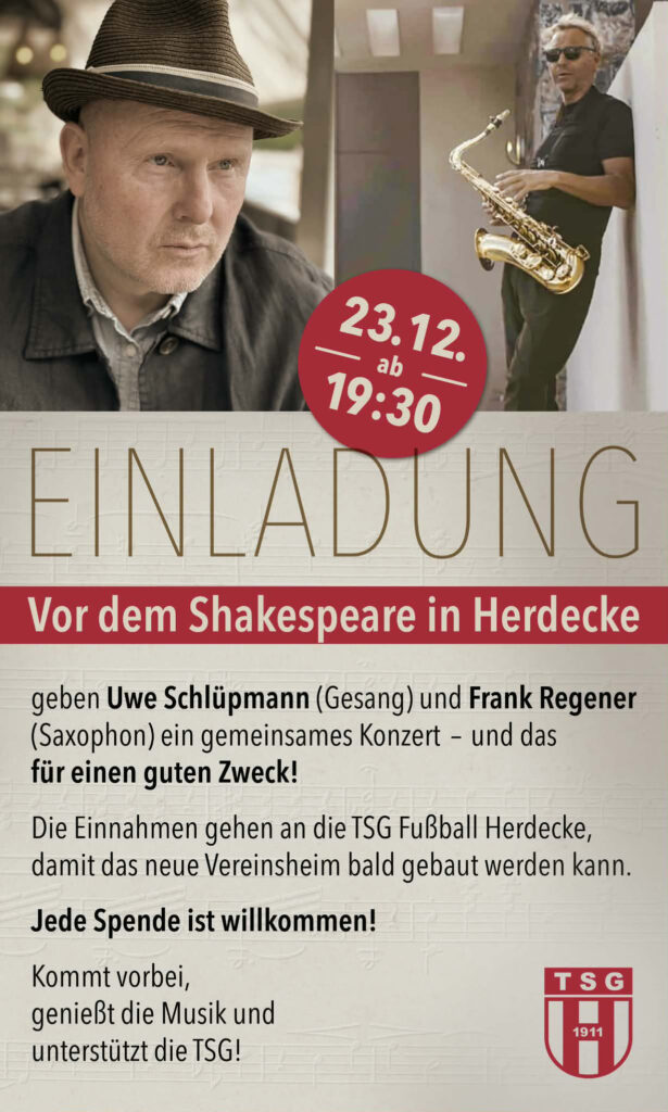 BLAU UNTERM BAUM 2025 Live-Musik & Reunion Ein besonderes Weihnachtskonzert für den guten Zweck Di. 23. Dezember 2025