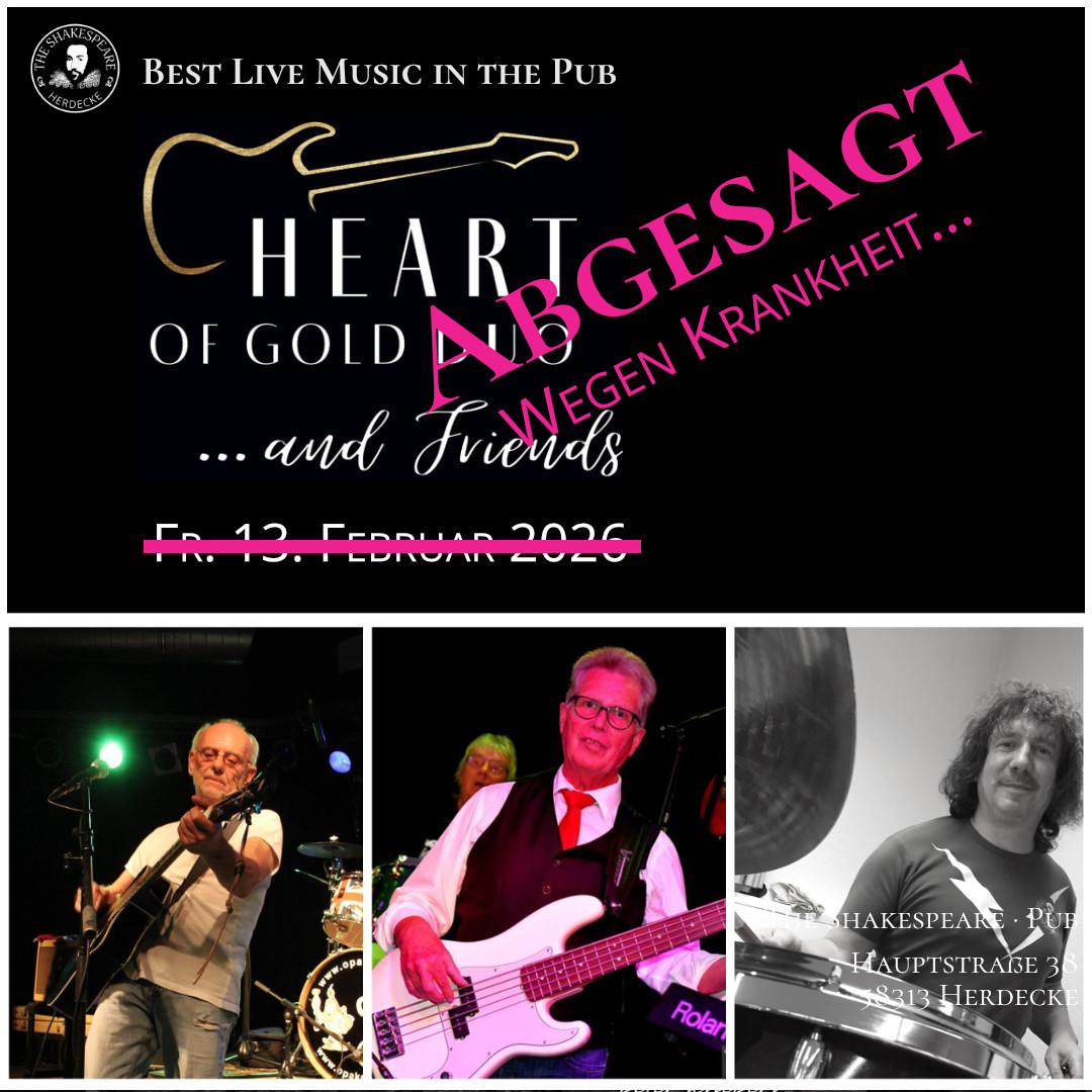 ABGESAGT: Heart of Gold 🎶 BEST LIVE MUSIC