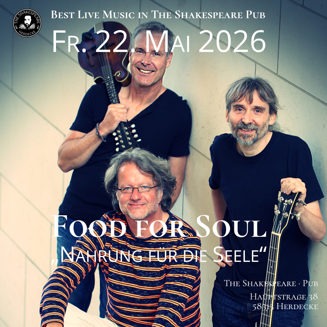 Food for Soul – Live im Shakespeare Pub