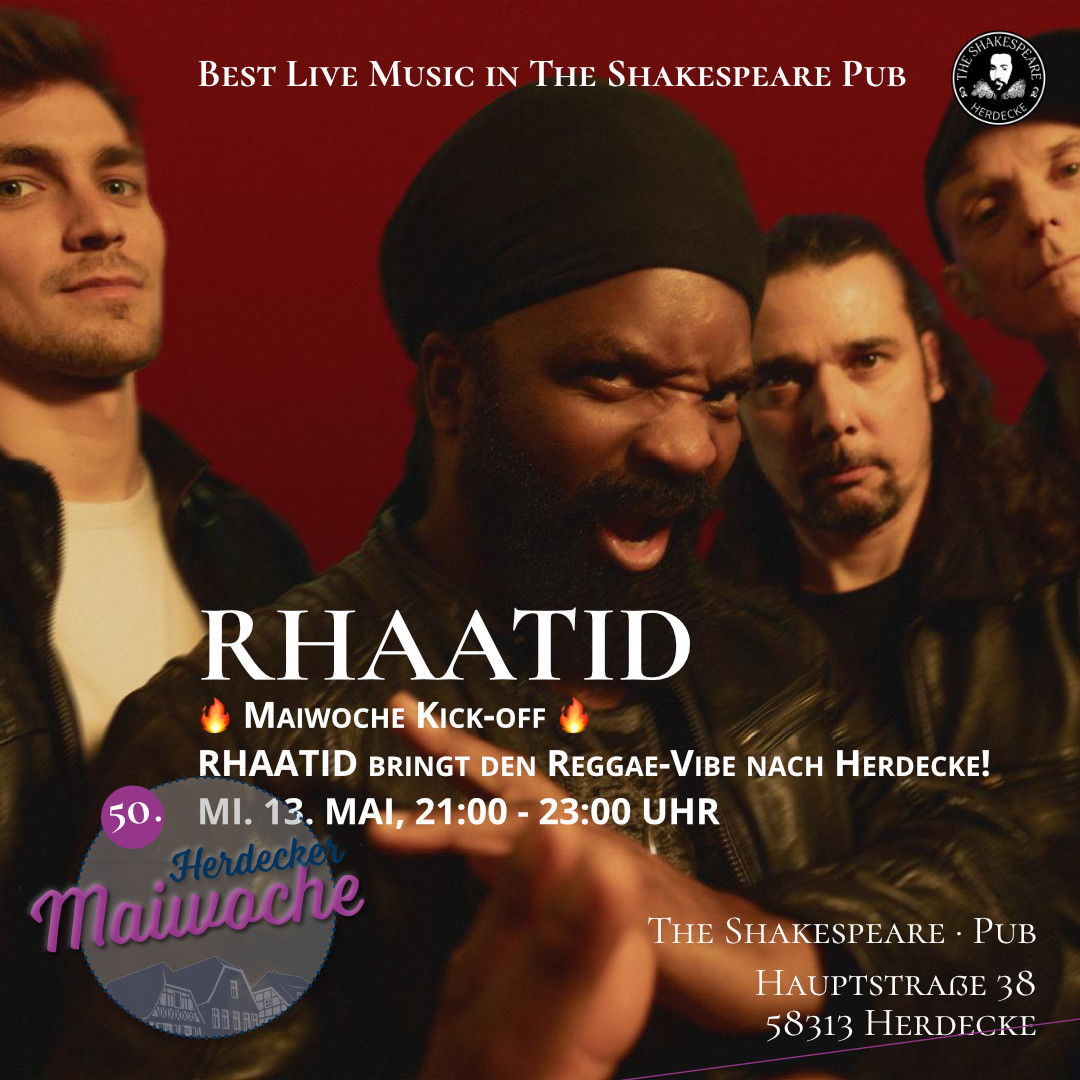 🔥 Maiwoche Kick-off: RHAATID bringt den Reggae-Vibe nach Herdecke!