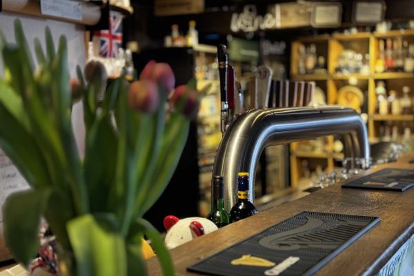 Craft beer selection at The Shakespeare Pub