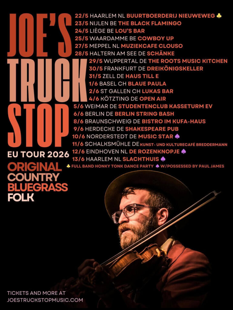Best Live Music in The Shakespeare Pub Joe's Truck Stop Bluegrass, Honky Tonk und Western Swing Di. 09. Juni 2026