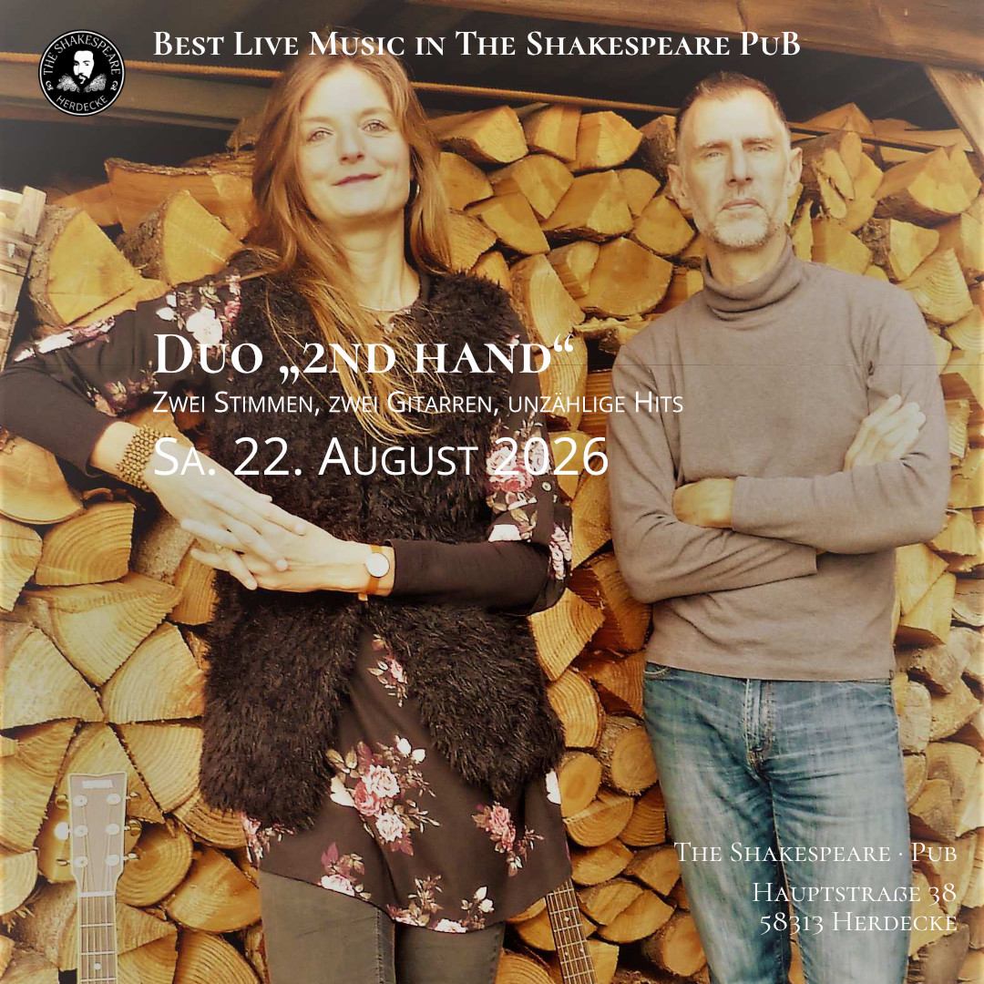 🎸 Live Acoustic Rock & Pop: Duo „2nd hand“
