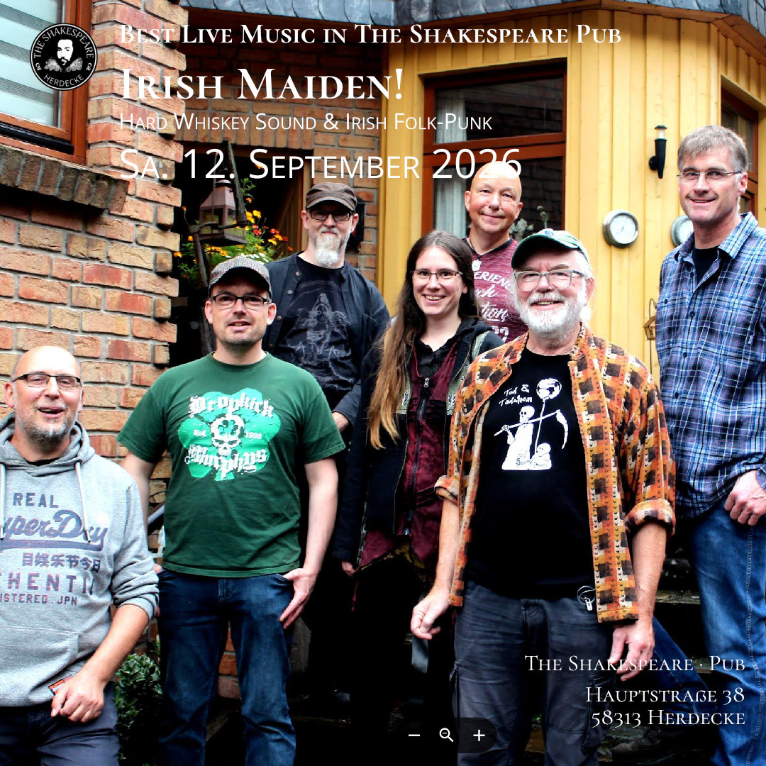 🍀 Irish Maiden – Live im The Shakespeare Pub!