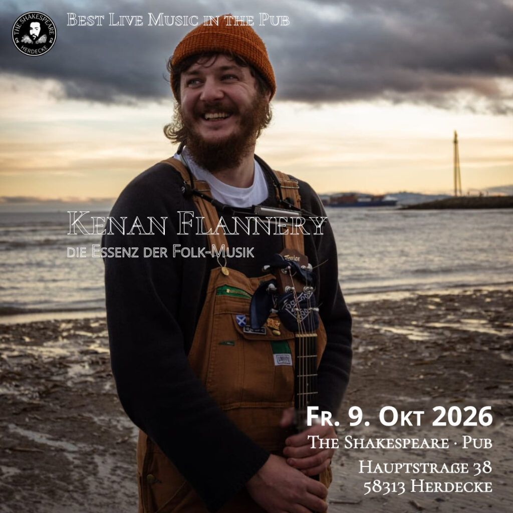 KENAN FLANNERY 🎶 BEST LIVE MUSIC Freitag 9. Oktober 2026