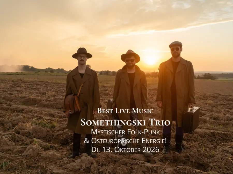 🎻 BEST LIVE MUSIC: Somethingski Trio – Mystischer Folk-Punk & Osteuropäische Energie! 🔥