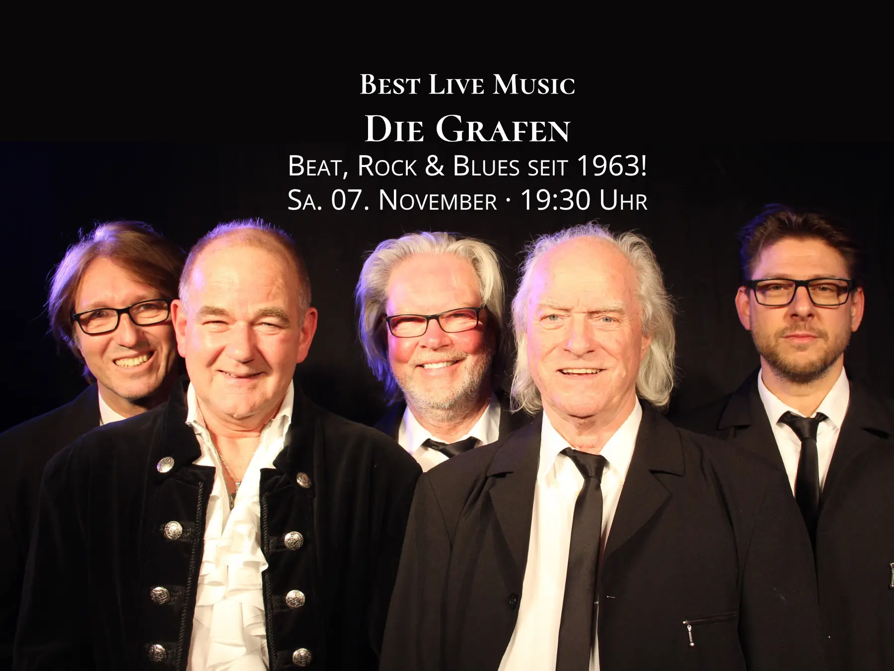 Best Live Music Die Grafen Beat, Rock & Blues seit 1963! Sa. 07. November · 19:30 Uhr